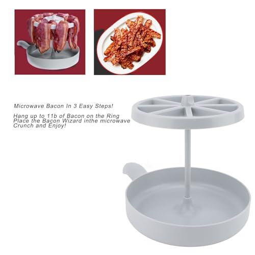 Microwave Bacon Tray Rack with PP Material - Crispier and Healthier Bacon for Cooks
| Microwave Bacon Tray Rack - Cooke