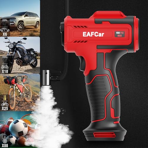 Portable Air Compressor For Car Tires 150 PSI Battery Powered Tire Inflator
Cordless Electric Portable Air Compressor 15